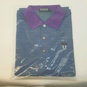 Mens Polo, Golf shirt, Blue & Purple